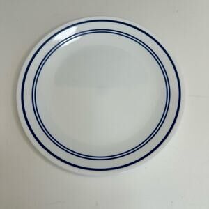 Vintage Corelle Classic Cafe Blue Dinner Plate, 10.25 inch Diameter